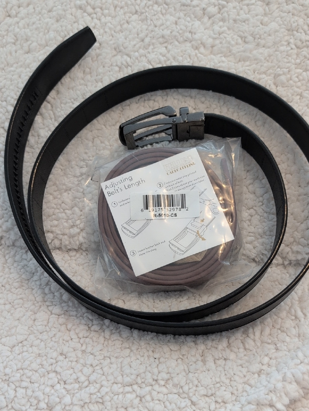Set Of (2) Adjustable Leather Belts
